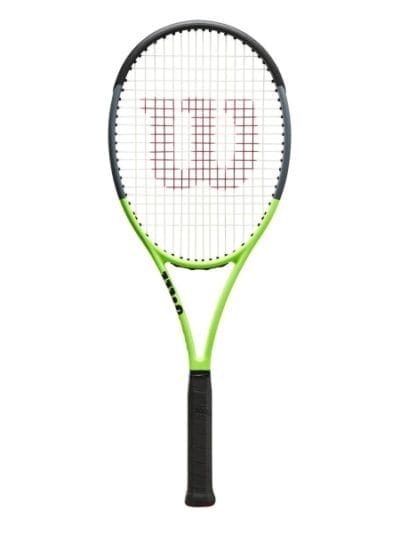 Fitness Mania - Wilson Blade 98 V7.0 16/19 Reverse Tennis Racquet - Green/Black/Grey