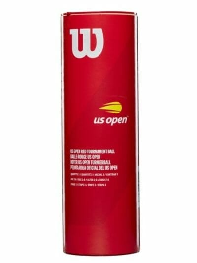 Fitness Mania - Wilson US Open Red Tournament Tennis Balls - Can of 3 - Red