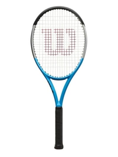 Fitness Mania - Wilson Ultra 100 v3 Reverse Tennis Racquet - Blue/Silver/Black