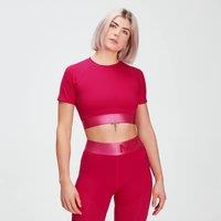 Fitness Mania - MP Women's Adapt Textured Crop Top- Virtual Pink - L