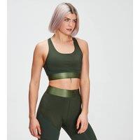 Fitness Mania - MP Women's Adapt Textured Sports Bra- Dark Green - L