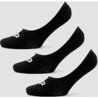 Fitness Mania - MP Women's Essentials Invisible Socks - Black (3 Pack) - UK 3-6