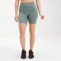 Fitness Mania - MP Women's Shape Seamless Ultra Cycling Shorts - Washed Green - L