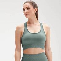 Fitness Mania - MP Women's Shape Seamless Ultra Sports Bra - Washed Green - L