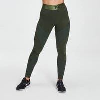 Fitness Mania - MP Women's Textured Leggings- Dark Green - L