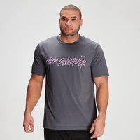 Fitness Mania - MP X Zack George Men's Washed T-Shirt - Carbon - XXXL