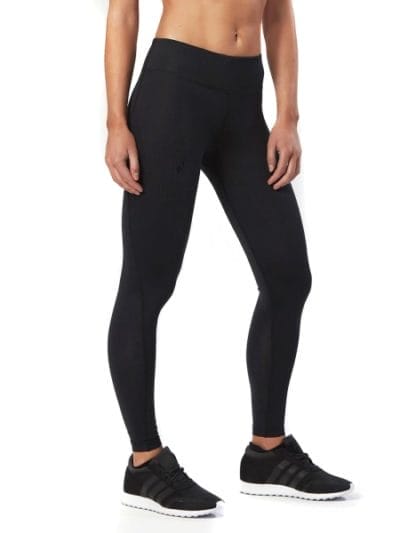 Fitness Mania - 2XU Motion Mid-Rise Womens Full Length Compression Tights - Dotted Black Logo