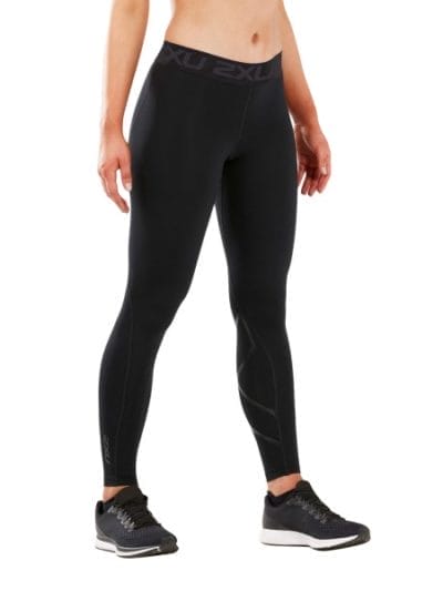 Fitness Mania - 2XU Womens Thermal Mid-Rise Compression Tights - Black/Nero