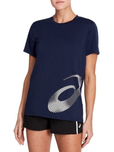 Fitness Mania - Asics Core Graphic Womens Training T-Shirt - Peacoat
