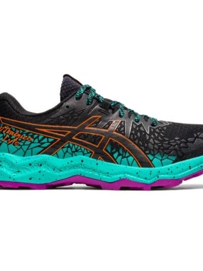 Fitness Mania - Asics Fuji Trabuco Lyte - Womens Trail Running Shoes - Black/Baltic Jewel