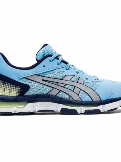 Fitness Mania - Asics Gel Netburner Academy 8 - Womens Netball Shoes - Arctic Sky/Pure Silver