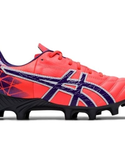 Fitness Mania - Asics Lethal Tigreor IT FF - Womens Football Boots - Flash Coral/Gentry Purple