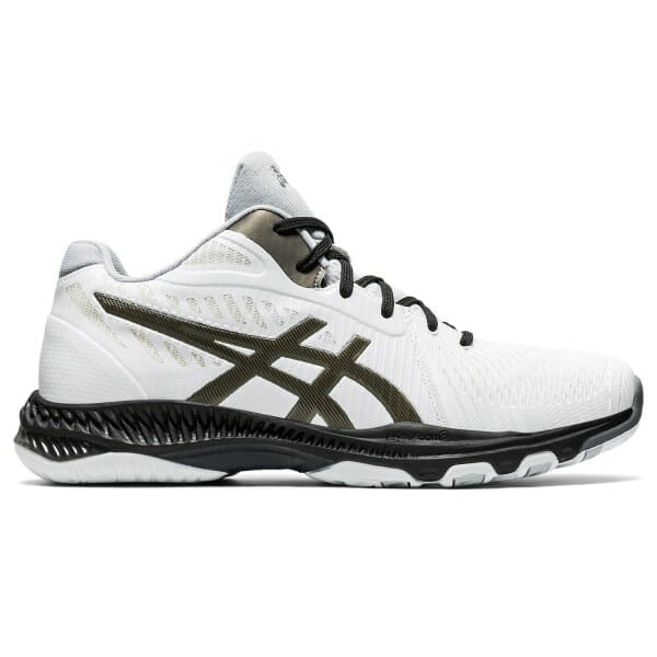 Fitness Mania - Asics Netburner Ballistic FF MT 2 - Mens Indoor Court Shoes - White/Gunmetal