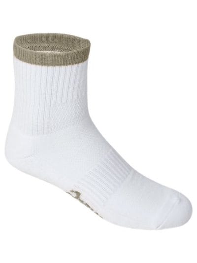 Fitness Mania - Asics Pace Quarter Socks - Brilliant White/Piedmont Grey