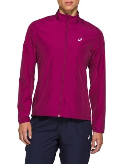 Fitness Mania - Asics Silver Womens Running Jacket - Dried Berry