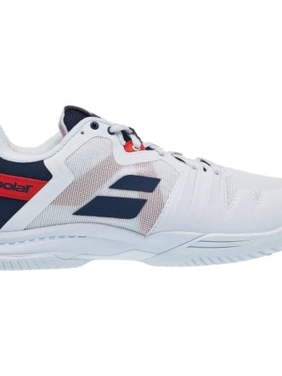 Fitness Mania - Babolat SFX3 All Court Mens Tennis Shoes - White/Estate Blue