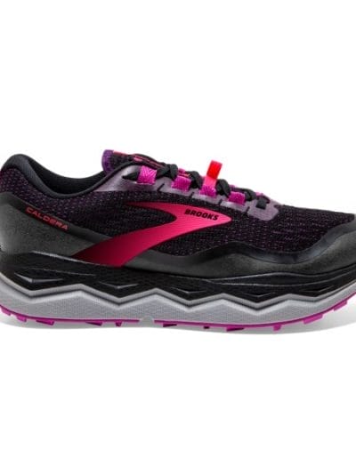 Fitness Mania - Brooks Caldera 5 - Womens Trail Running Shoes - Black/Fuchsia/Purple