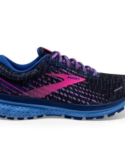 Fitness Mania - Brooks Ghost 13 - Womens Running Shoes - Pixel Ebony/Blue/Pink