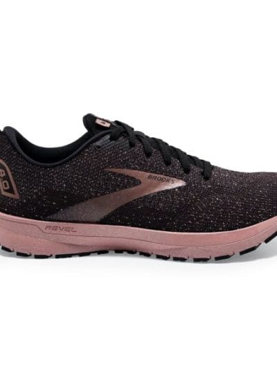 Fitness Mania - Brooks Revel 4 - Womens Running Shoes - Black/Ebony/Rosegold