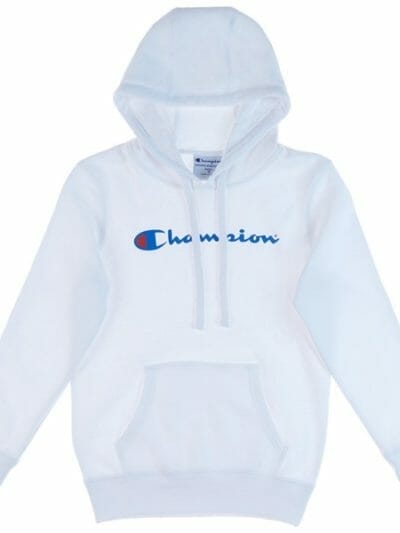 Fitness Mania - Champion Script Kids Hoodie - White