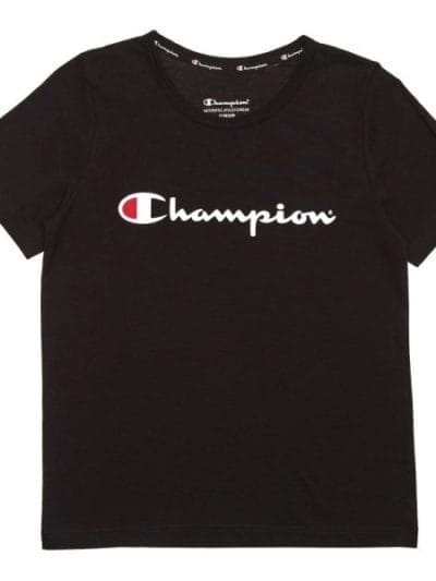 Fitness Mania - Champion Script Kids T-Shirt - Black