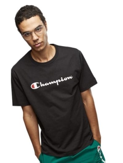 Fitness Mania - Champion Script Mens Short Sleeve T-Shirt - Black
