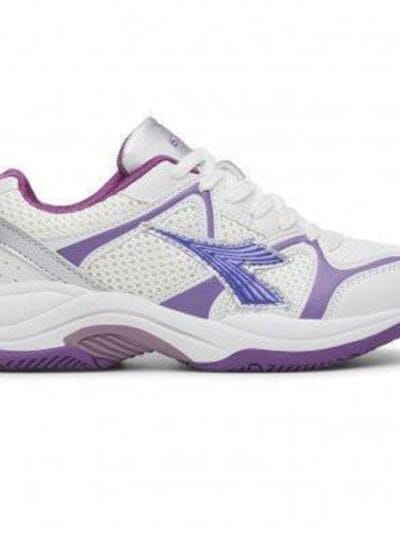 Fitness Mania - Diadora Miss Match - Womens Netball Shoes - White/Purple