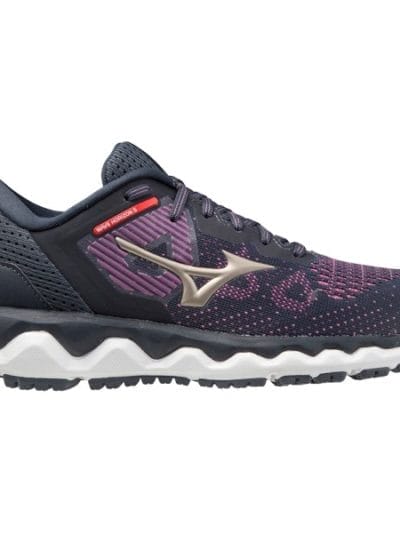 Fitness Mania - Mizuno Wave Horizon 5 - Womens Running Shoes - Chinese Violet/Platinum Gold