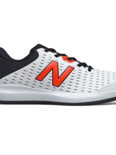 Fitness Mania - New Balance 696v4 - Mens Tennis Shoes - White/Orange/Black