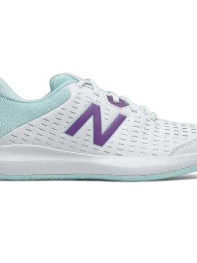 Fitness Mania - New Balance 696v4 - Womens Tennis Shoes - White/Purple/Teal
