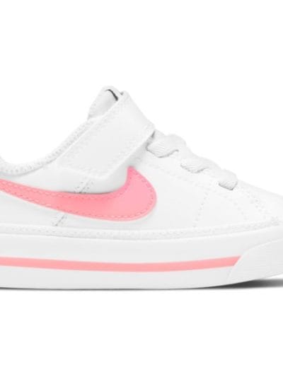 Fitness Mania - Nike Court Legacy - Toddler Sneakers - White/Sunset Pulse