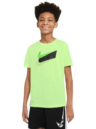Fitness Mania - Nike Dri-Fit Kids Boys Training T-Shirt - Barely Volt