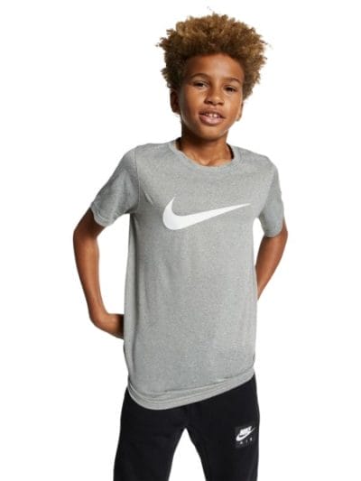 Fitness Mania - Nike Dri-Fit Legacy Kids Boys Training T-Shirt - Grey Heather/White