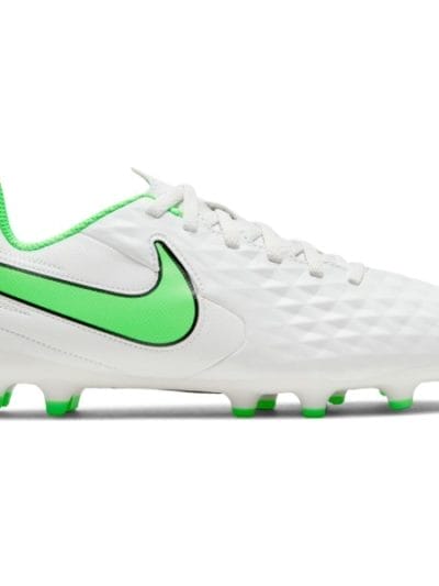 Fitness Mania - Nike Jr Tiempo Legend 8 Club FG/MG - Kids Football Boots - Platinum Tint/Rage Green