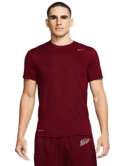 Fitness Mania - Nike Legend Dri-Fit Mens Training T-Shirt - Team Red/Matte Silver