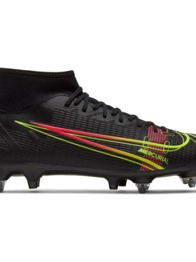 Fitness Mania - Nike Mercurial Superfly 8 Academy SG - Mens Football Boots - Black/Cyber-Off Noir