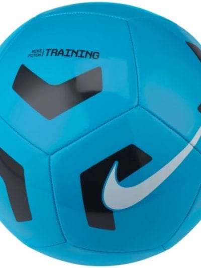 Fitness Mania - Nike Pitch Training Soccer Ball - Light Blue Fury/Black/White