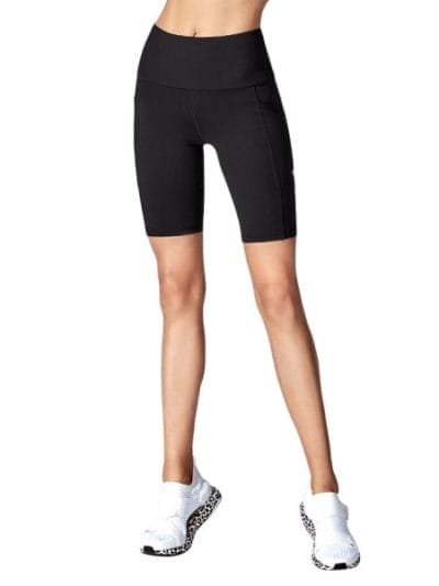 Fitness Mania - Running Bare Power Move Womens Bike Short Tights - Black