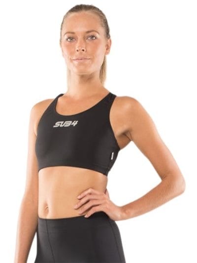 Fitness Mania - SUB4 Womens Sports Crop Top - Black