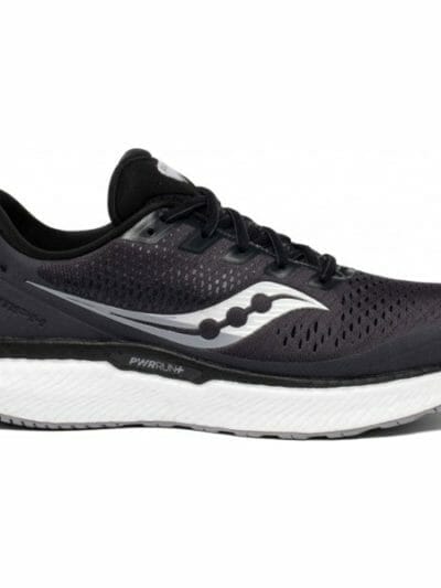 Fitness Mania - Saucony Triumph 18 - Mens Running Shoes - Charcoal/White
