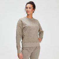 Fitness Mania - MP Women's Raw Training Washed Crew Sweat - Taupe - S