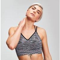 Fitness Mania - MP Women's Space Dye Seamless Women's Sports Bra - Black - XS