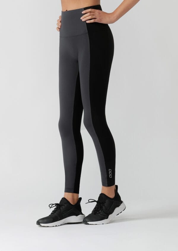 Fitness Mania - Two Tone No Ride Full Length Leggings