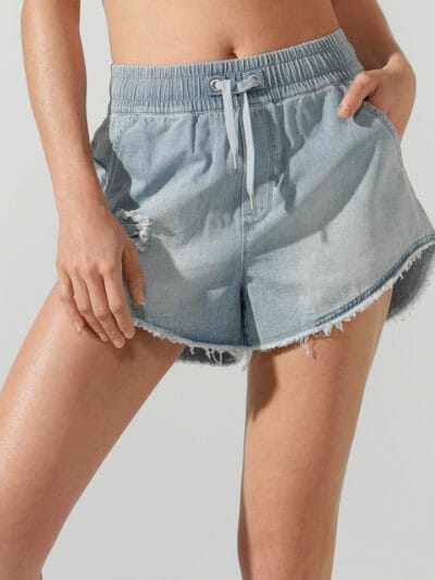 Fitness Mania - Weekender High Waisted Denim Short