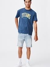 Fitness Mania - Cotton On NRL Titans Collegiate T Shirt Mens