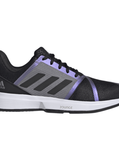 Fitness Mania - Adidas CourtJam Bounce - Mens Tennis Shoes - Core Black/Grey