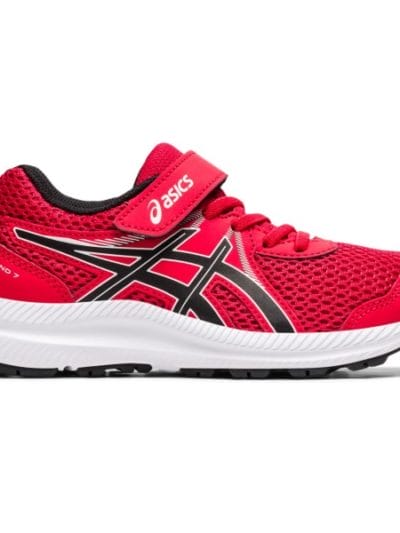 Fitness Mania - Asics Contend 7 PS - Kids Running Shoes - Classic Red/Black