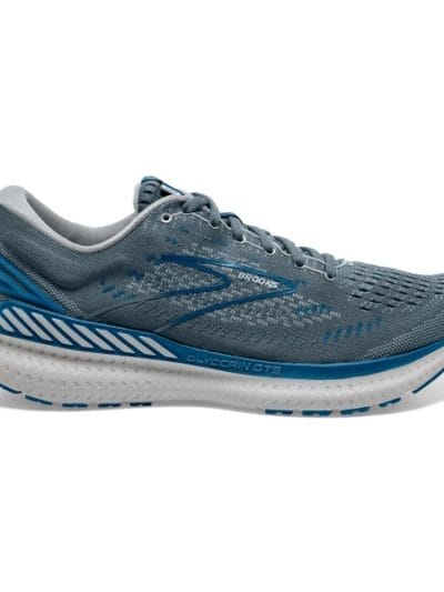 Fitness Mania - Brooks Glycerin GTS 19 - Mens Running Shoes - Quarry/Grey/Dark Blue