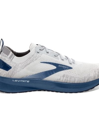 Fitness Mania - Brooks Levitate 4 - Mens Running Shoes - Grey/Oyster/Blue