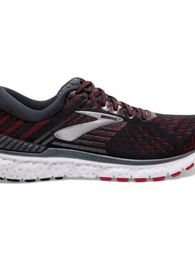 Fitness Mania - Brooks Transcend 6 - Mens Running Shoes - Black/Ebony/Red